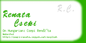 renata csepi business card